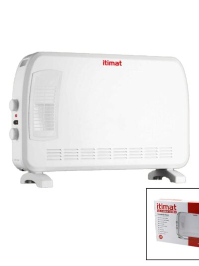 İtimat CH-2020B Büyük Boy Konvektör Isıtıcı - Soba Elektrikli Turbo Isıtma 3-KADEME Isı Ayarlanabilir TERMOSTAT=750-1250-2000W