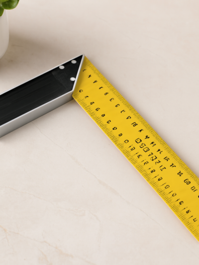 250 mm Masa Gönyesi Turuncu-Sarı